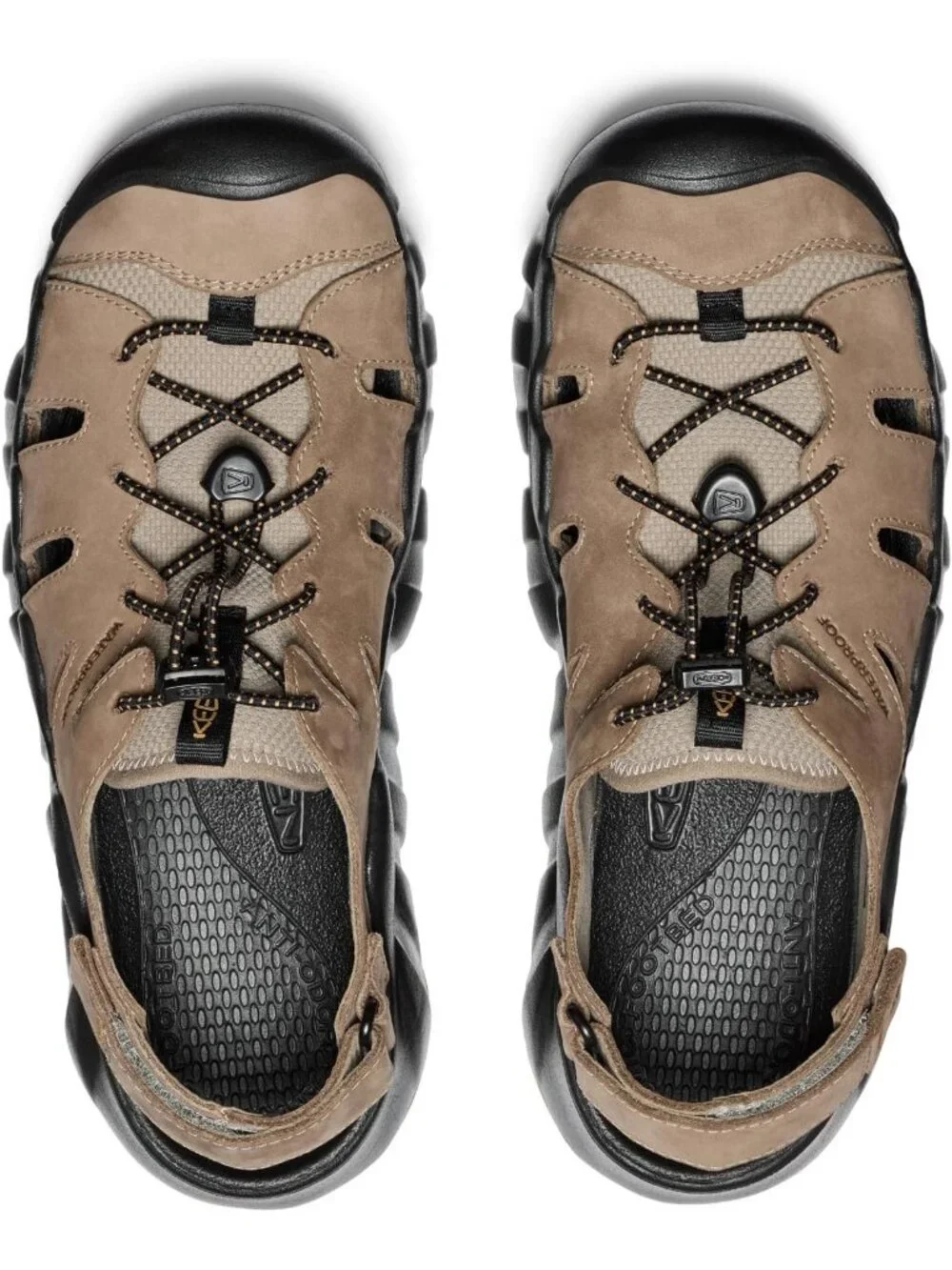 Men's Brindle Oak Buff Hyper port Closed Toe Breathable Easy On Sandal Shoes